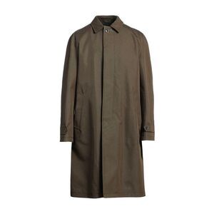 Herno Cotton Long Coat Men Bicolor Jackets
